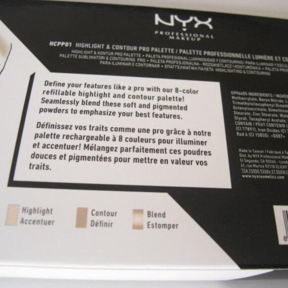 NEW NYX Highlight & Contour Pro Palette Powders Sealed Refillable - Picture 7 of 7